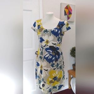 Boden floral shift dress sleeveless